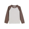 thumbnail image 1 of Children's Sweatshirt Solid Color Long Sleeved Round Neck Top Suitable For Both Boys And Girls Casual And Comfortable Base Shirt Fall Fashion Outfits Winter Clothes, 1 of 4