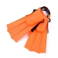 thumbnail image 1 of Children's Swimming Fins, Czzoypi Soft Comfortable Snorkeling Training Fins, Dual-Channel Drainage Quick-Dry Short Fins for Kids 30-36 Yards Non-Slip Floating Design, Orange, 1 of 1