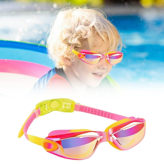 Children's Swimming Goggles Set - Anti-Fog & UV Protective Lenses with Comfort Fit - Complete Kit with Earplugs & Nose Clip for Ages 4-16