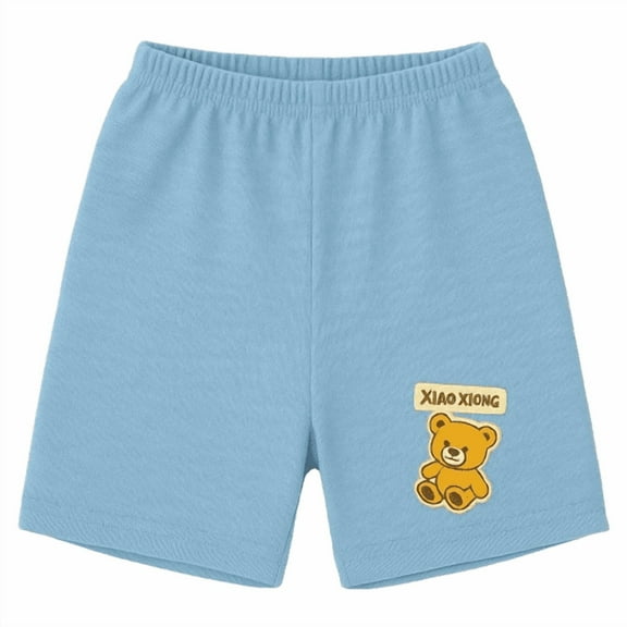 Children's Teddy Bear Shorts - Sky Blue - XLarge