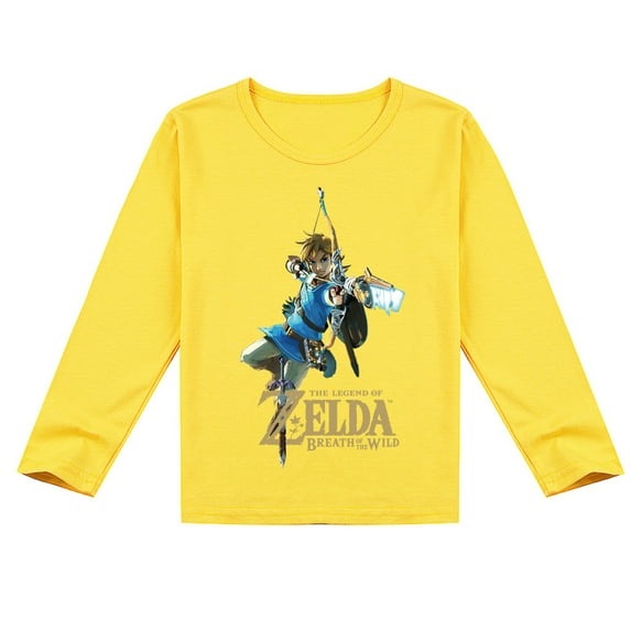 Children's The Legend of Zelda Breathable Cotton Long Sleeve T-shirt, Perfect Spring-Autumn Top