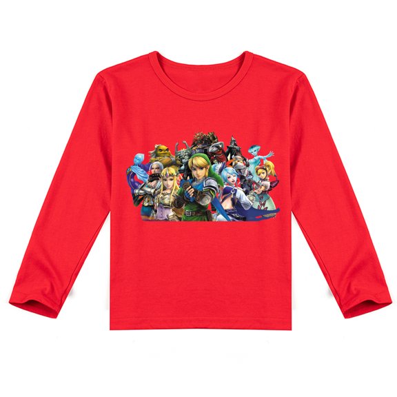 Children's The Legend of Zelda Breathable Long Sleeve T-shirt with Unique Print, Great for Fall