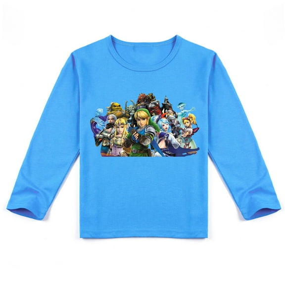Children's The Legend of Zelda Breathable Long Sleeve T-shirt with Unique Print, Great for Fall