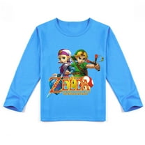 Children's The Legend of Zelda Fashionable Long Sleeve T-shirt, Soft and Breathable for Spring