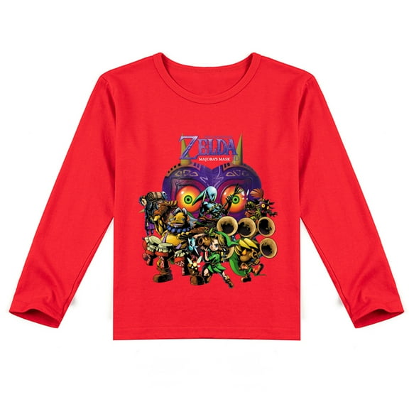 Children's The Legend of Zelda Soft Cotton Long Sleeve T-shirt: Stylish Print for Cooler Days