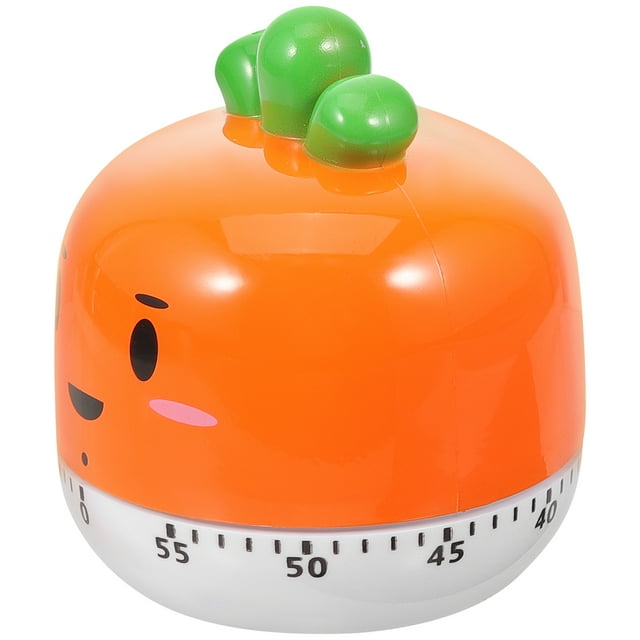 Children's Timer Tool Clock Mechanical Timing Device Carrot Shape