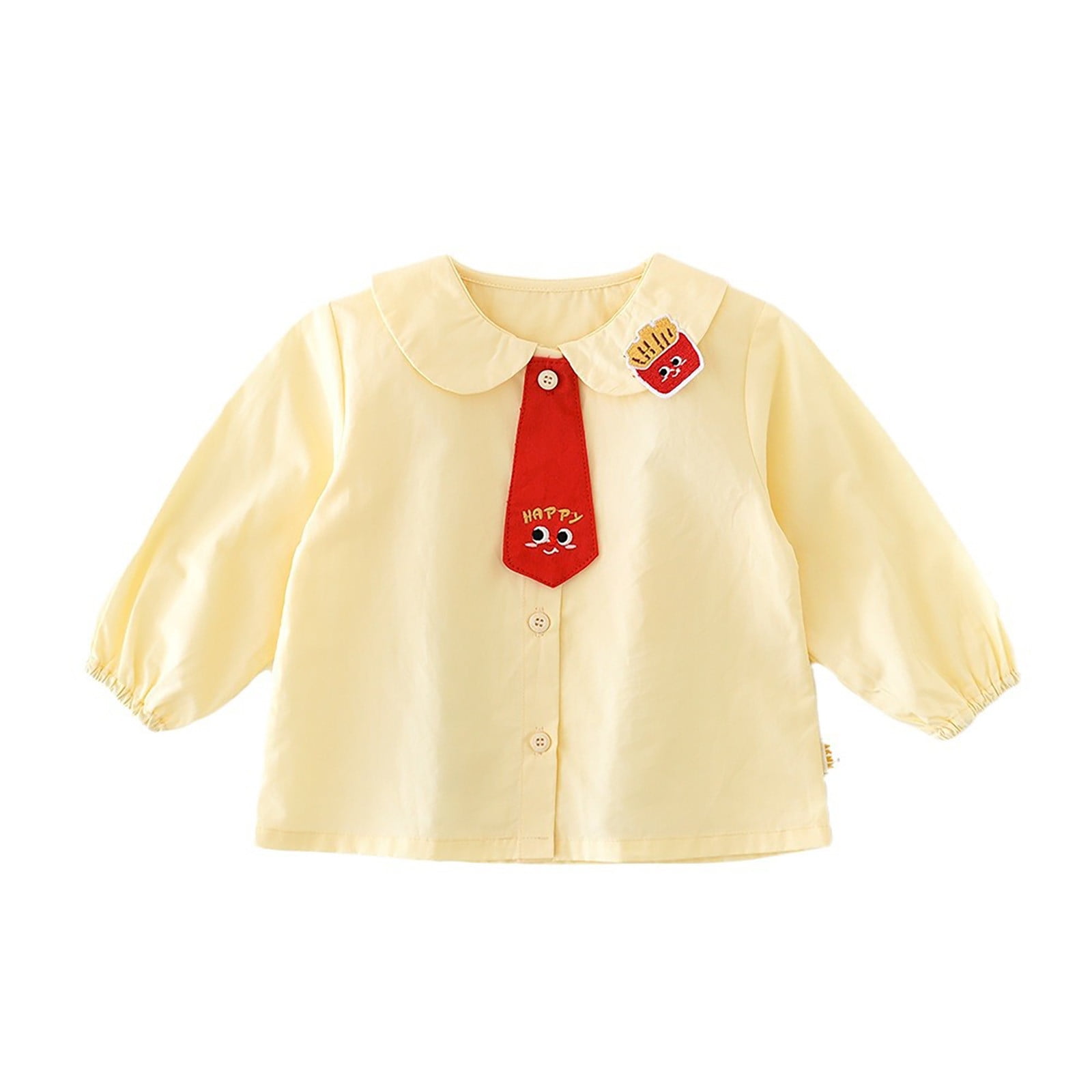 Children's Top New Boy Cartoon Little French Fries Shirt Baby Girl