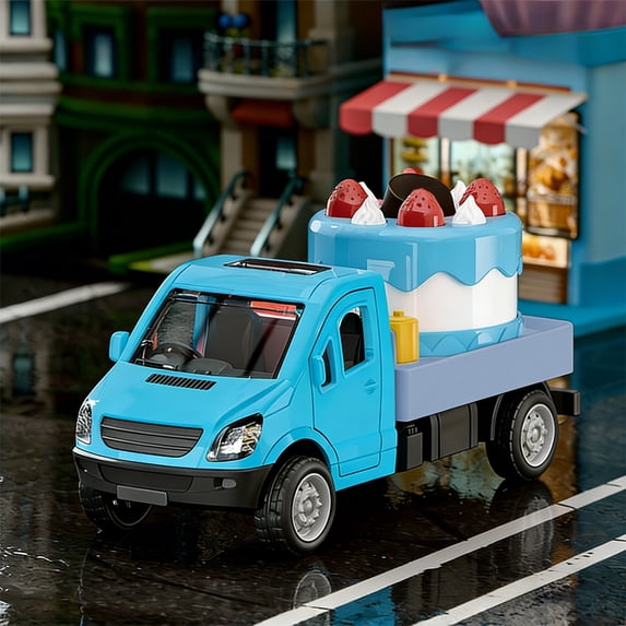 Children's Toy Boy Simulation Toy Car Model Cake Ornament Car Stall Toy
