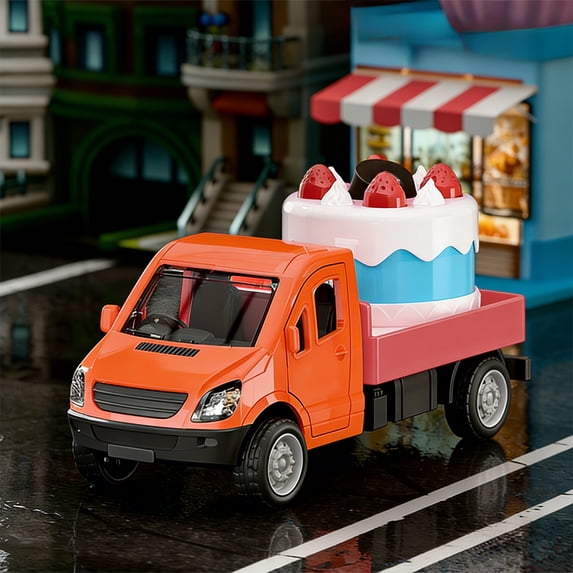 Children's Toy Boy Simulation Toy Car Model Cake Ornament Car Stall Toy