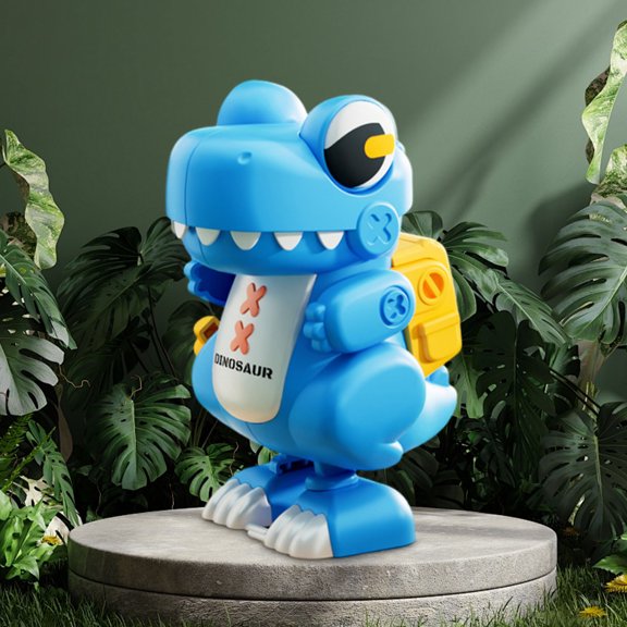 Wind-Up Dinosaur Toy, Simulation Moving Puzzle Clockwork Dinosaur, Mini Robotic Dino, STEM Educational Plaything, Hand-Eye Coordination Training, Fun Kids Gift