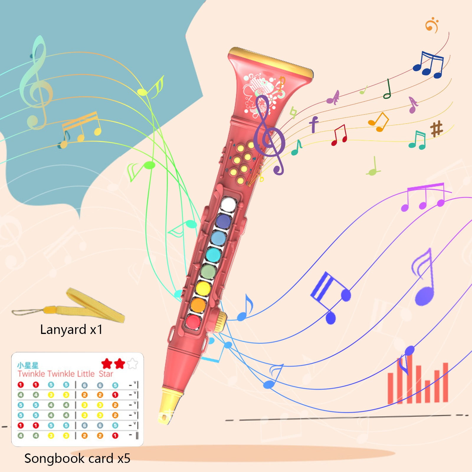 Children's Toy Simulation Instrument Clarinet Music Puzzle Toy Can Play ...