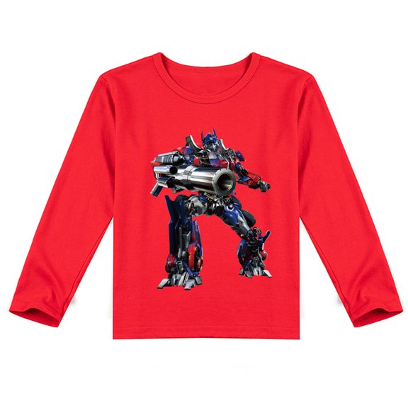 Children's Transformers Breathable Cotton Long Sleeve T-shirt, Perfect Spring-Autumn Top
