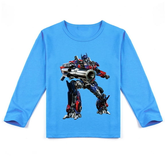 Children's Transformers Breathable Cotton Long Sleeve T-shirt, Perfect Spring-Autumn Top