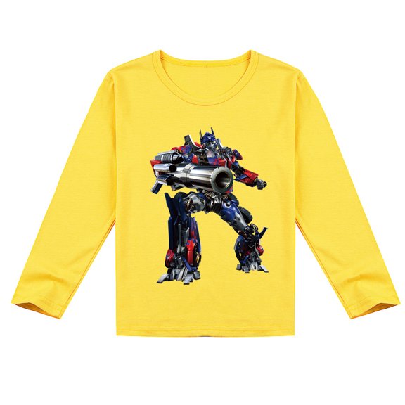 Children's Transformers Breathable Cotton Long Sleeve T-shirt, Perfect Spring-Autumn Top