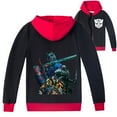 thumbnail image 1 of Children's Transformers Printed Zipper Hooded Coat, Suitable for Both Boys and Girls in Mild Seasons, 1 of 6