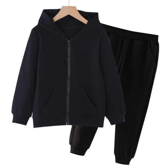 Children's Two-Piece Set, Long Sleeve Hooded Sweatshirt and Pants, Casual Fashion Outfit for Kids, Boys and Girls, Ideal for Daily Wear and Play
