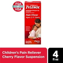 Children's Tylenol Pain   Fever Relief Medicine, Cherry, 4 fl. oz