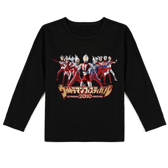 Children's Ultraman Breathable Cotton Long Sleeve T-shirt, Perfect Spring-Autumn Top for Boys and Girls
