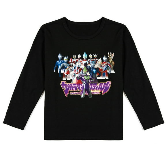 Children's Ultraman Fashionable Long Sleeve T-shirt, Soft and Breathable for Spring for Boys and Girls