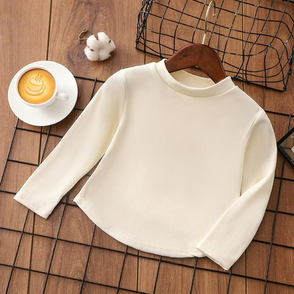 Children's Undershirt New Boys Handsome Crew Neck Shirt Long Sleeve T Shirt Kid Undershirt Youth Compression Shirt Teenage Boy Clothes Boys Sleeveless Compression Shirt Tops for Boys 2t Big Boy