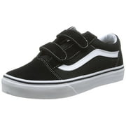 vans vn-0vhe6bt kids old skool v black/true white skate shoe 12 m us little kid