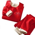 thumbnail image 1 of Children's Velvet Set Autumn And Winter New Boys' Long Set Large Children's Warm Underwear Set Children's Wear, 1 of 9