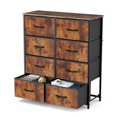 thumbnail image 1 of Children's Wardrobe For Bedroom With 8 Fabric Drawers Storage Cabinet Steel Frame Assembly Closet For Clothes Home Furniture,Brown, 1 of 7