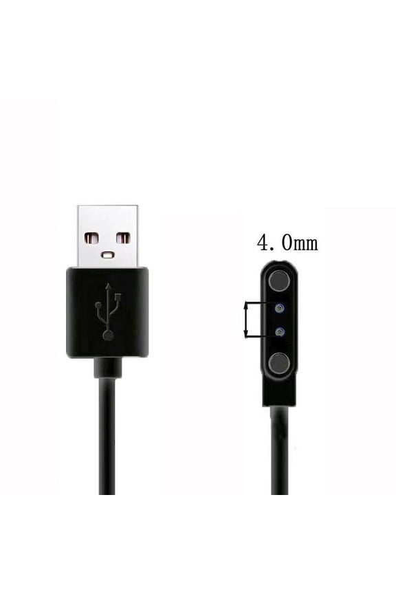 Children's Watch Magnetic Data Cable 2/4 Pin 2.84/4.0/7.62mm Smart Wristband Magnetic Charging Wire For Q12 Kids Smartwatch Part