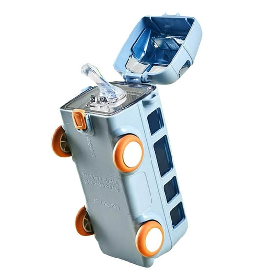 Children's Water Bottle Portable Straw Cup for Bus and Car Travel High-Value Summer Drinkware with Included Strap