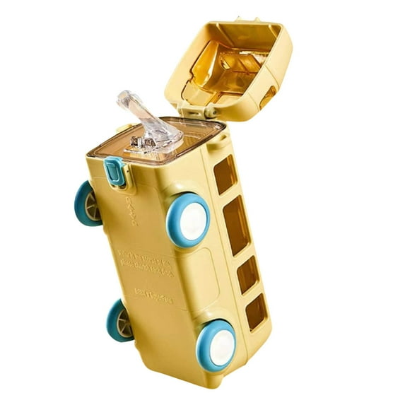 Children's Water Bottle Portable Straw Cup for Bus and Car Travel High-Value Summer Drinkware with Included Strap