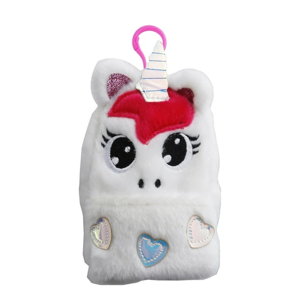 Children's White Unicorn Pouch Key Ring
