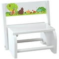 thumbnail image 1 of Children's White Woodland Animals Step Stool, 1 of 5