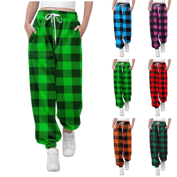 Children's Wide-leg Pants Pockets Children Sports Pants Boys Full Length Pants Children Long Pants Wearing Lantern Pants With Pockets Outside Athletic Pants Green 7 Years