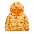 thumbnail image 1 of Children's Winter Dinosaur Hooded Bear Ear Coat Cartoon Down Jacket Girls Boys Hooded Zipper Jacket Children Clothes,1-6T, 1 of 5