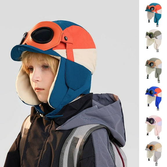 Children's Winter Face Cover & Neck Warmer, Windproof Balaclava Hood with Elastic Fit for Kids 4-10 Years, One Size Outdoor Sports Protection