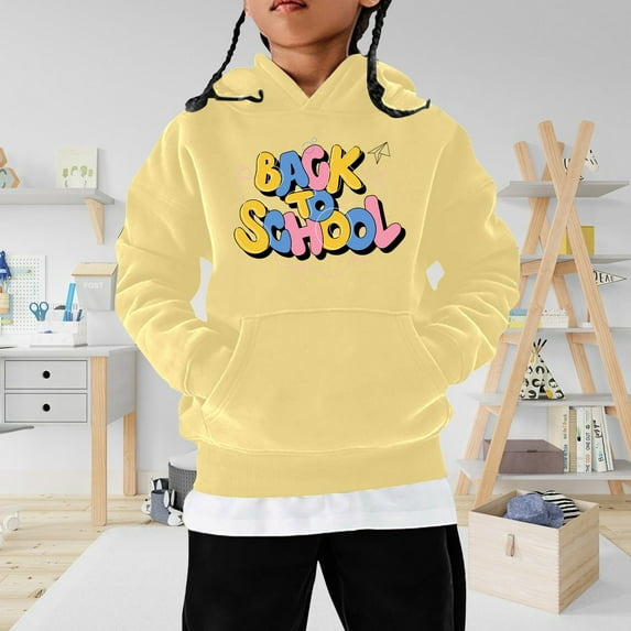 Children's Winter Fashion Festival Printed Solid Color Hoodless Long Sleeved Hoodie Casual And Comfortable Coat Boys Shirt Large Boys Clothes Amplify Sweater Baby Hoodie Fashion Hoodie for Boys Boys