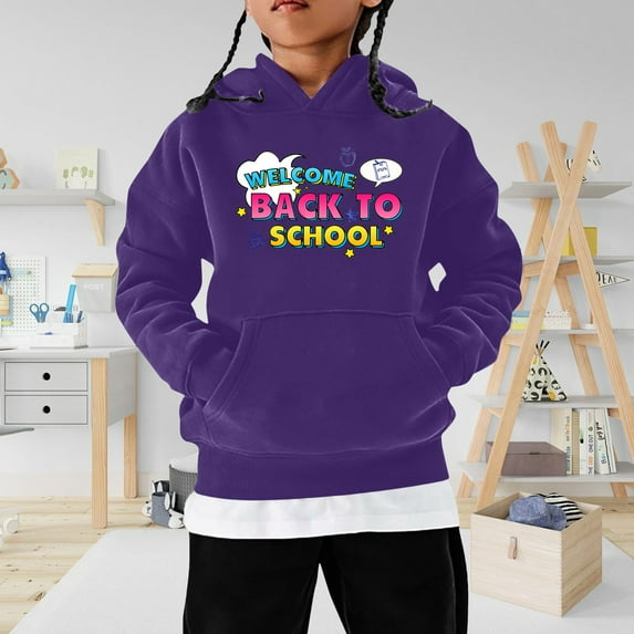 Children's Winter Fashion Festival Printed Solid Color Hoodless Long Sleeved Hoodie Casual And Comfortable Coat Immortal Technique Hoodie Sweatshirt with Thumb Holes Boys Tie Sweatshirt Youth Boys