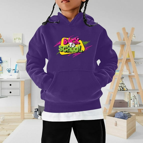 Children's Winter Fashion Festival Printed Solid Color Long Sleeved Hoodie Casual And Comfortable Coat Hoodie for Big Boys Chopstick Hoodie Solid Pullover Hoodie Kids Sweatshirt for Teen Boys Youth