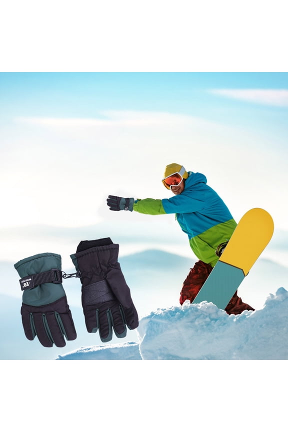 Children's Winter Gloves Outdoor Riding Sports Split Finger Gloves Thick And Warm Kids Gloves Split Finger Gloves