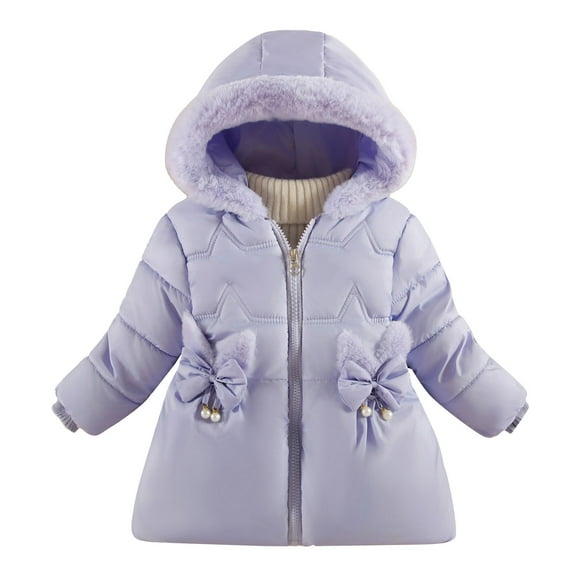 Children's Winter Padded Jacket Thickened Fashion Down Coat Warm Cold Weather Outerwear for Kids