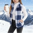 thumbnail image 1 of Children's Winter Sleeveless Plaid Cardigan Coat, Double Pocket Design, Cozy Warm Layered Top, Soft Comfortable Fabric, Durable Stylish Jacket, Ideal for School, Home, and Everyday Seasonal Wear, 1 of 7