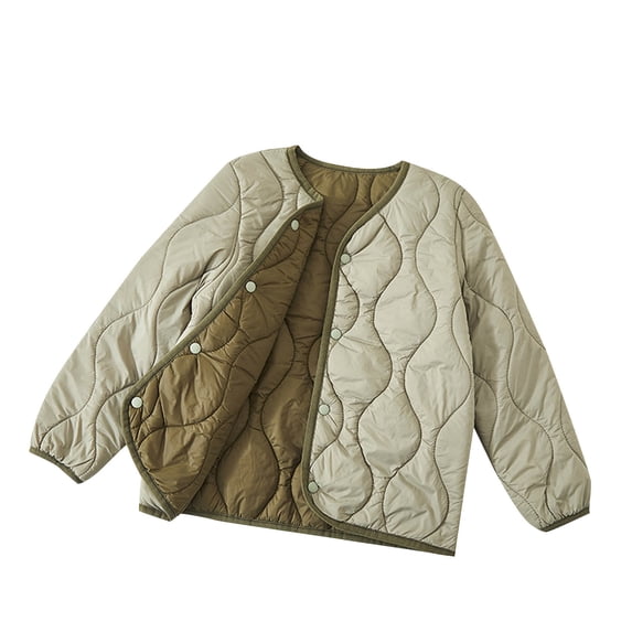 Children's Winter Solid Color Adding Fleece For Warmth Long Sleeve Hoodless Casual Outwear For Kids Ropa para niños