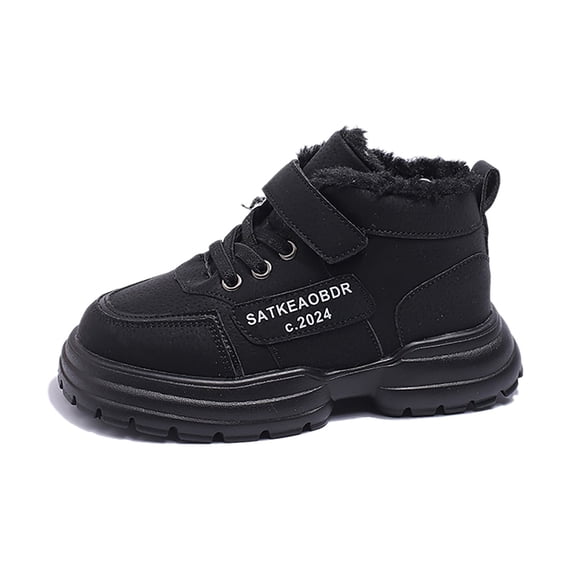 Children's Winter Solid Color Warm And Suede Casual Snow Boots Comfortable Non Boots Dress Shoes Girls Boot for Girls Size 1 All Boot Girls Boots Size 13 Toddler Girl Dress Boots Dark Girls Boots