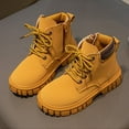 thumbnail image 1 of Children's Winter Solid-color Short Leather Boots British-style Boots boys dress shoes, 1 of 4