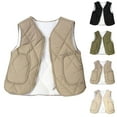 thumbnail image 1 of Children's Winter Vest Toddler Tween Boys Girls Fleece-lined Thickened Warm Vests Children's Clothing Outerwear Sports Casual Tops Beige 11 Years, 1 of 10