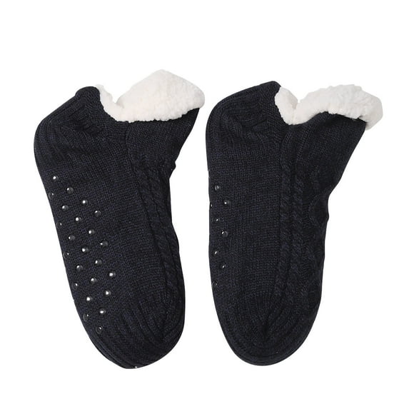 Children's Winter Warm Wool Solid Color Socks Kids Boy Girls Hiking Thermal Boot Crew Socks Black 4 Years