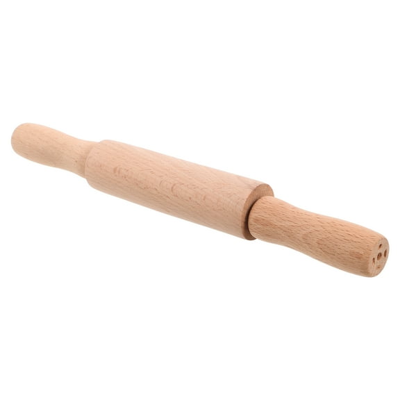 Children's Wooden Rolling Pin Mini Wooden Rolling Pin for Easy Handling for Baking Crafting and Playdough for Kids Kitchen Activities 23CM