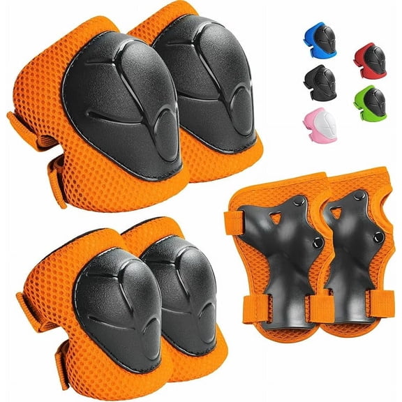 Children's/Youth Sports Elbow Pads Sports Wrist Pads (3-15 years old), Roller Skates, Bicycles, Skateboards, Inline Skates, Scooters Sports 3-in-1 Children's Protective Gear Set
