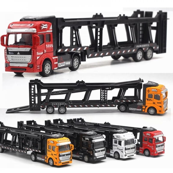Children's alloy toy dump truck tipper semi-trailer engineering large Car Model Model Auto Kids Gift