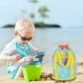 thumbnail image 1 of Children's beach toy storage tote bag, large capacity mesh beach bag for sand, pool and outdoor play, breathable, quick-dry and reusable storage solution, 1 of 6